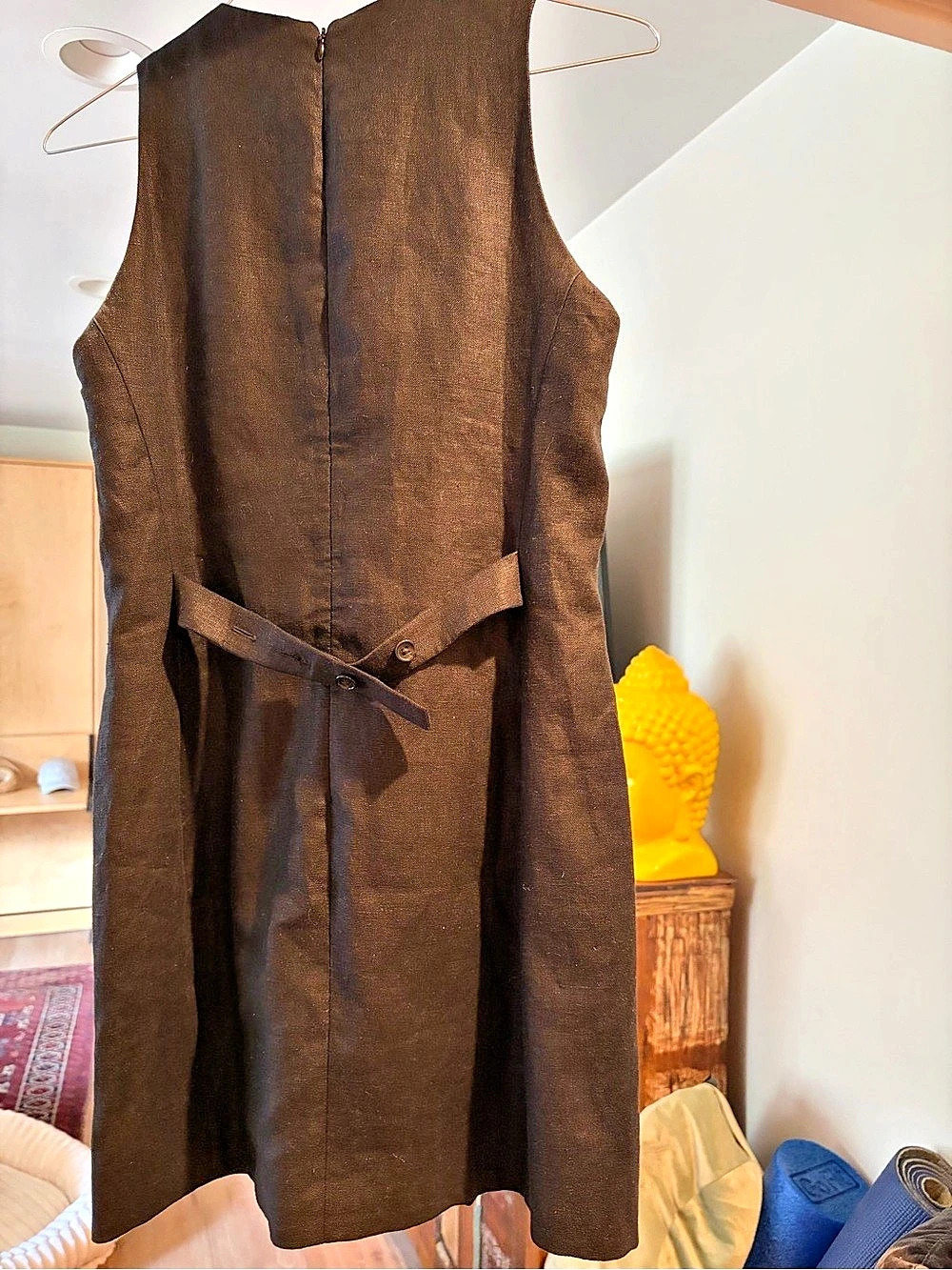 Faithfull the Brand Jaques Mini Dress Black Small - Picture 7 of 8